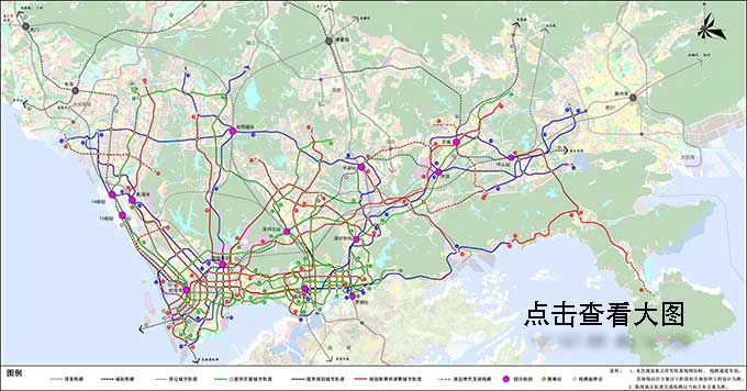 深圳地铁规划线路图（最新）