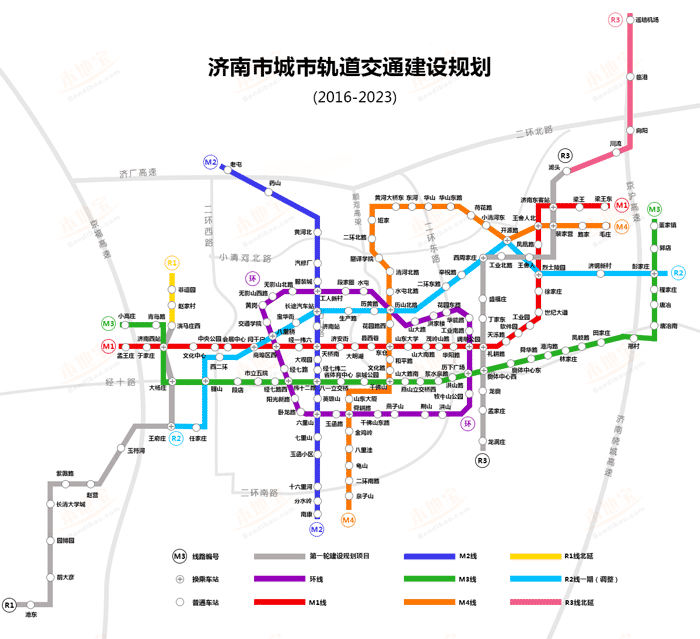 济南地铁13号线规划图片